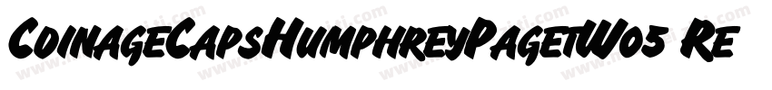 CoinageCapsHumphreyPagetW05 Regular字体转换